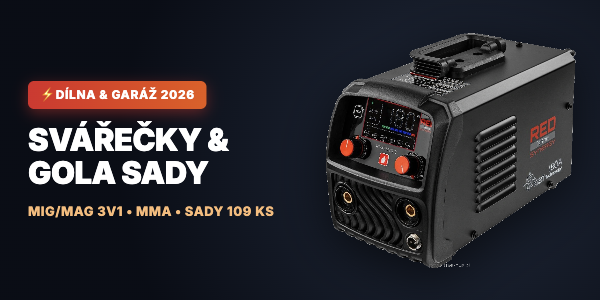 Invertorové svářečky MIG/MAG, MMA a 109dílné gola sady