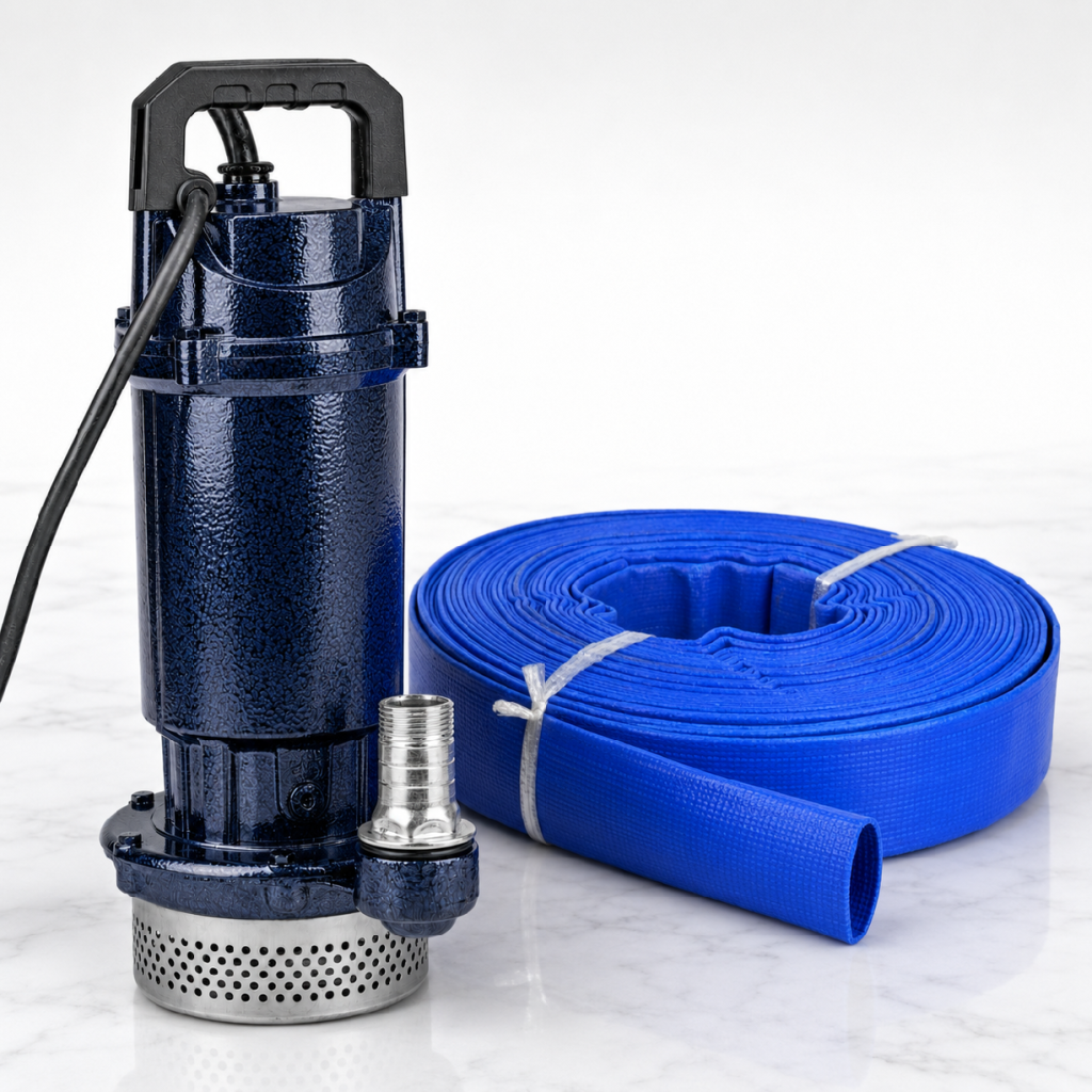 Ponorné kalové čerpadlo ONDRAGON 2000 W + ZDARMA 20 m hasičská hadice