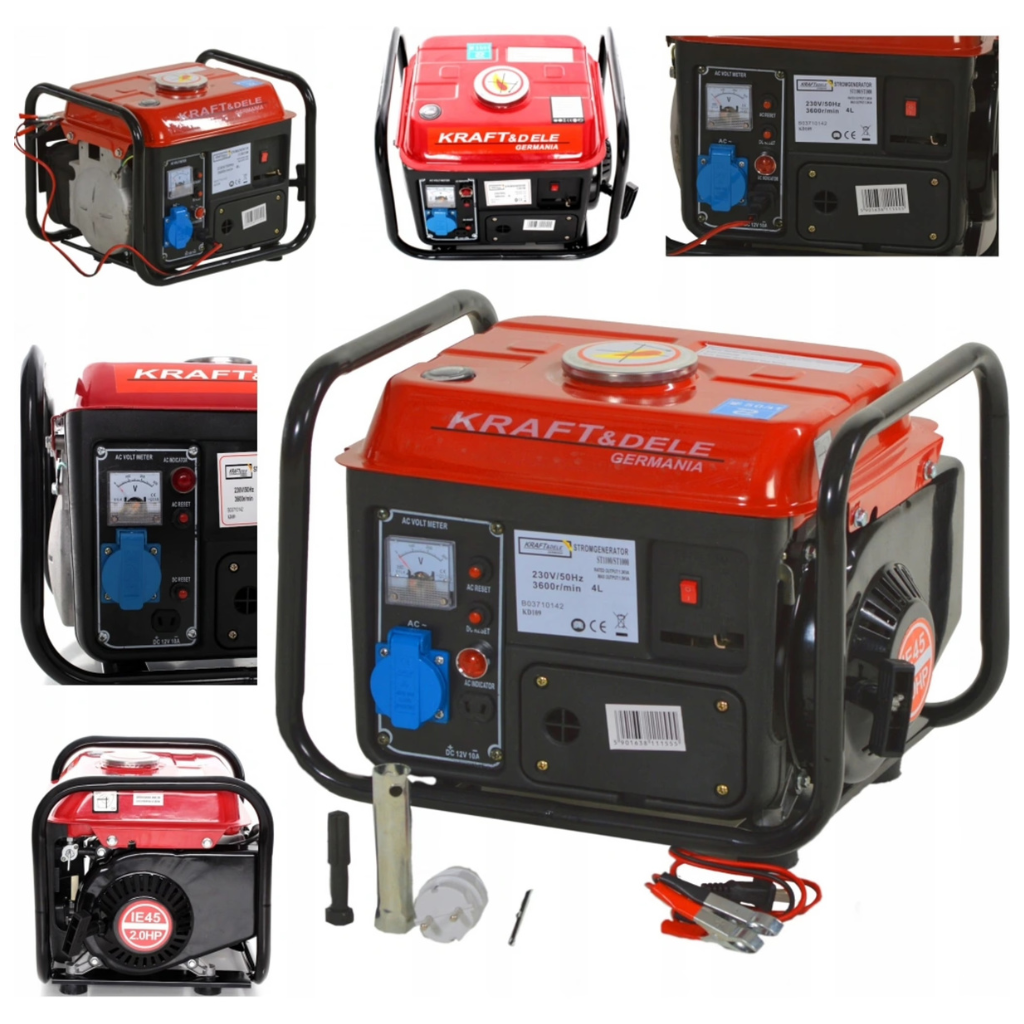 Přenosný benzínový generátor KRAFT&DELE Power KD109 – detail konstrukce