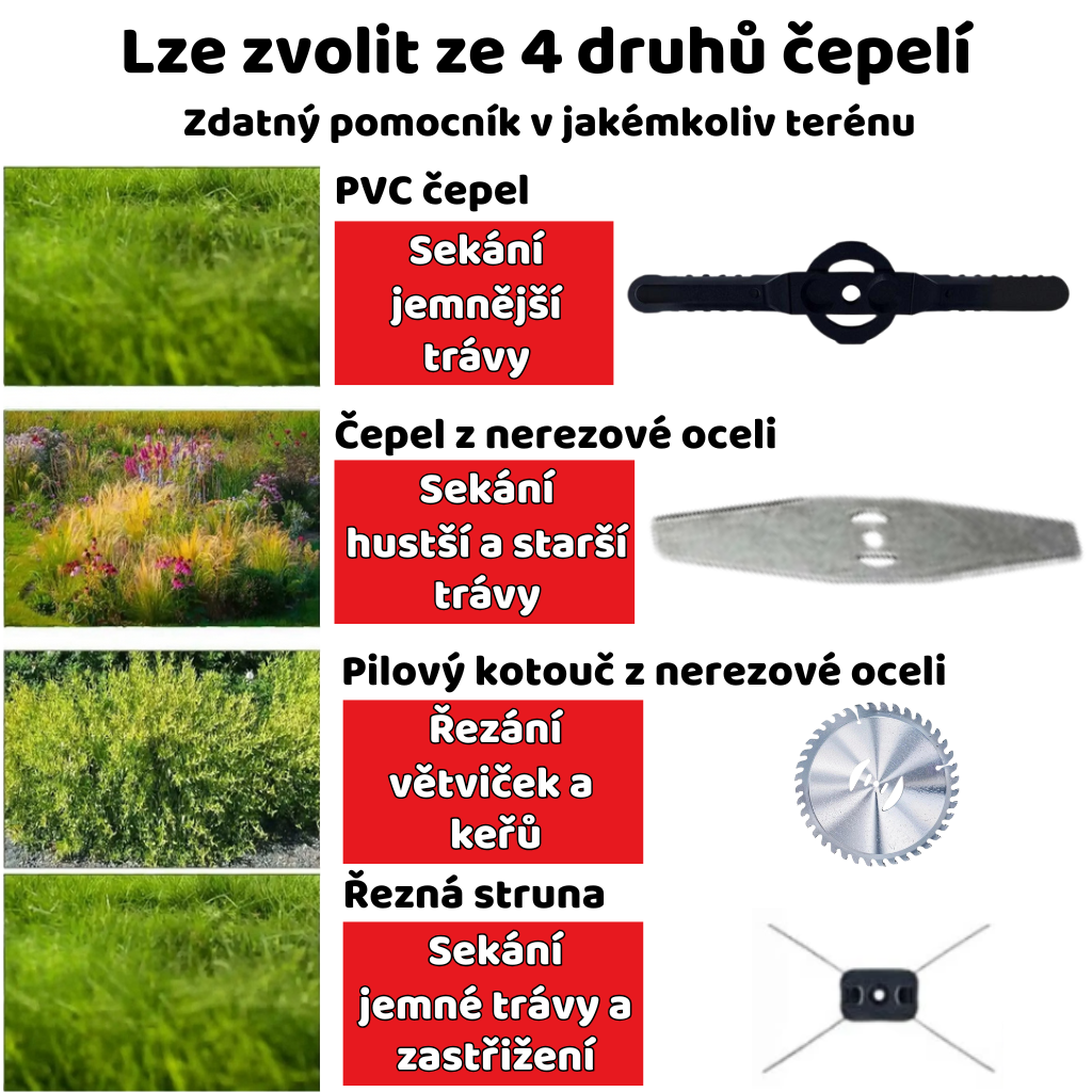Aku sekačka v praxi