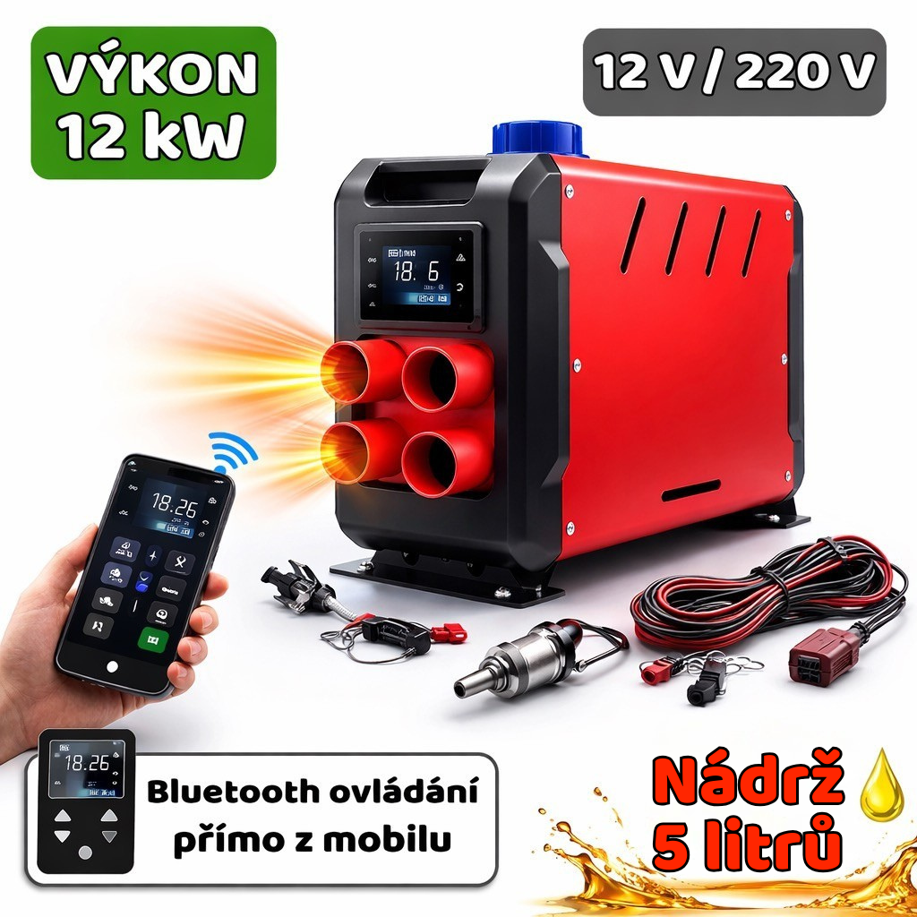 Naftové nezávislé topení BOXER 12 kW v dílně