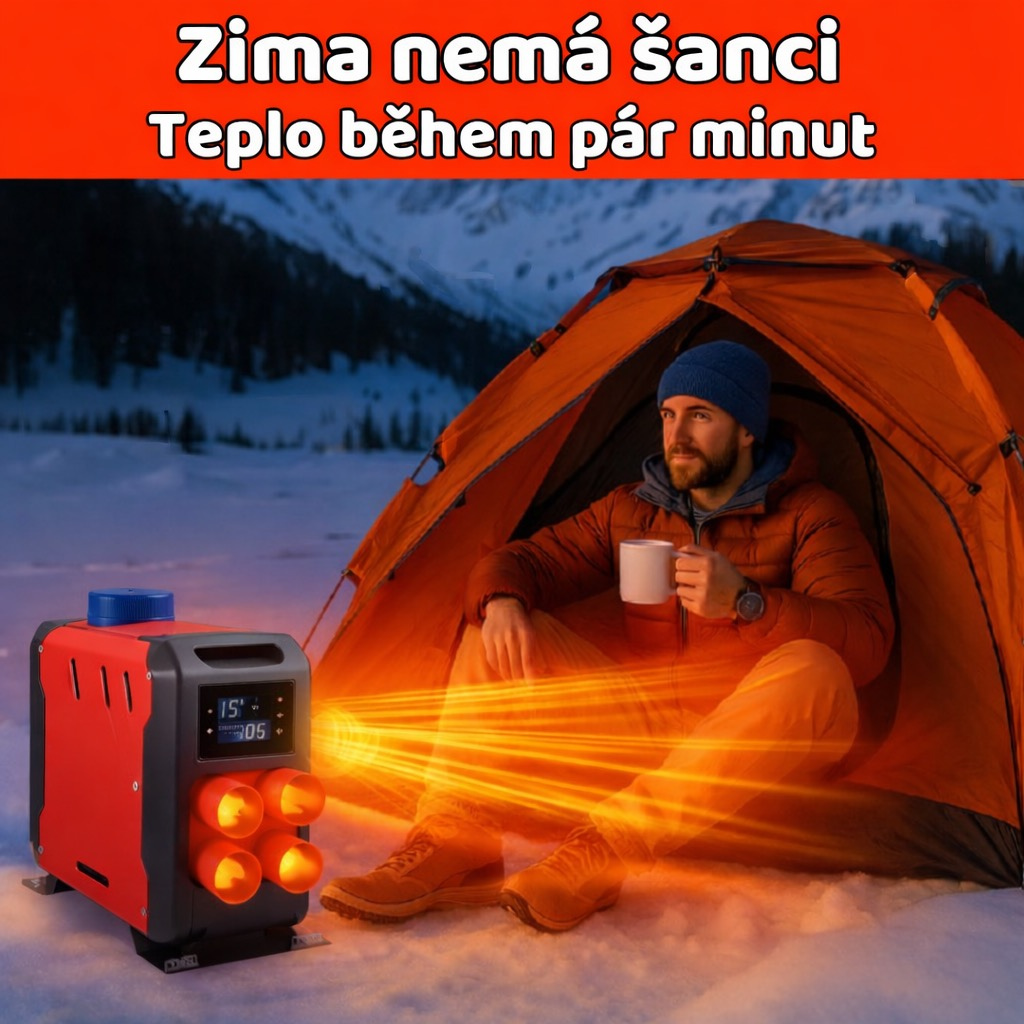 Naftové topení BOXER 12 kW u lodi