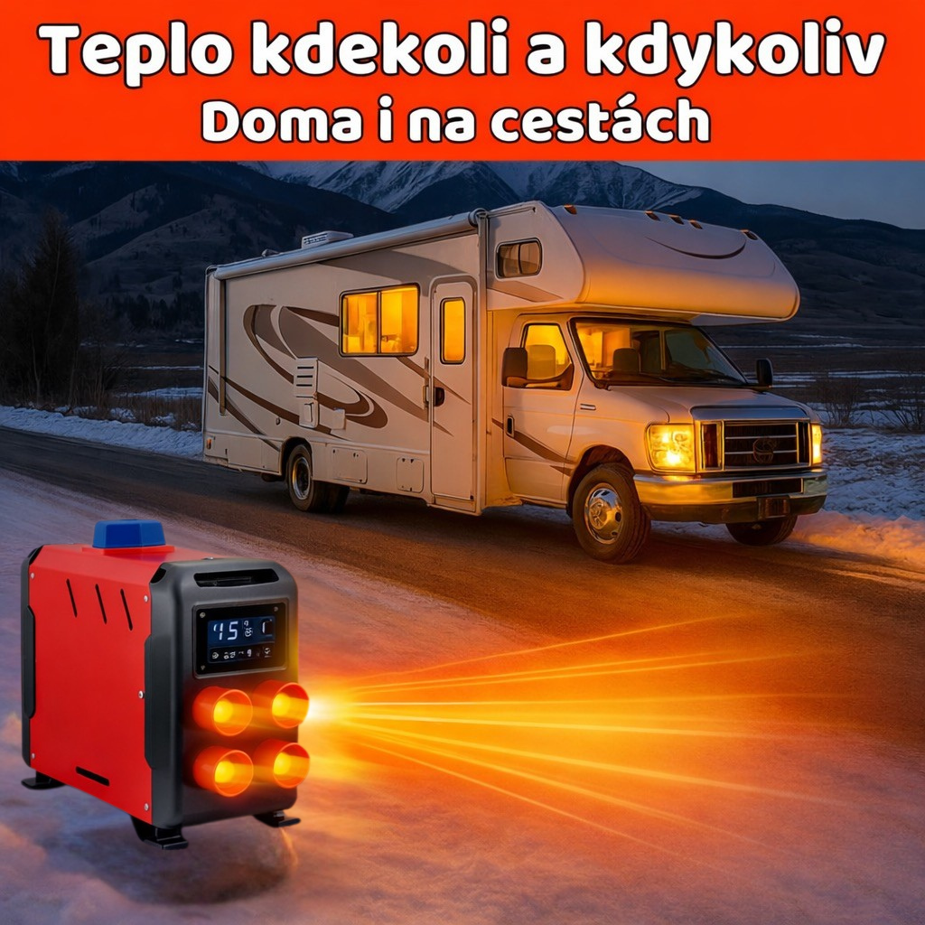 Naftové topení BOXER 12 kW u obytného vozu