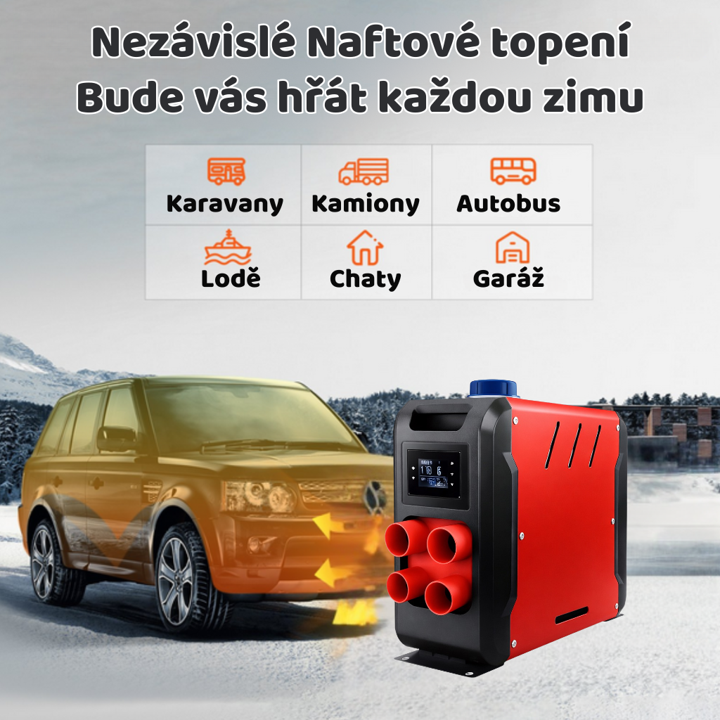 Naftové nezávislé topení BOXER 12 kW – hlavní produktová fotka