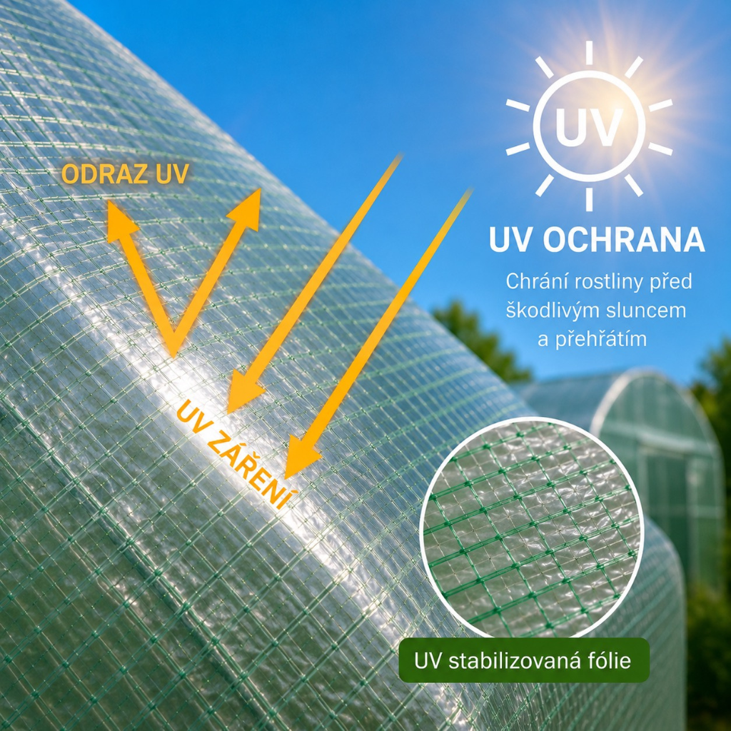UV ochranná fólie skleníku