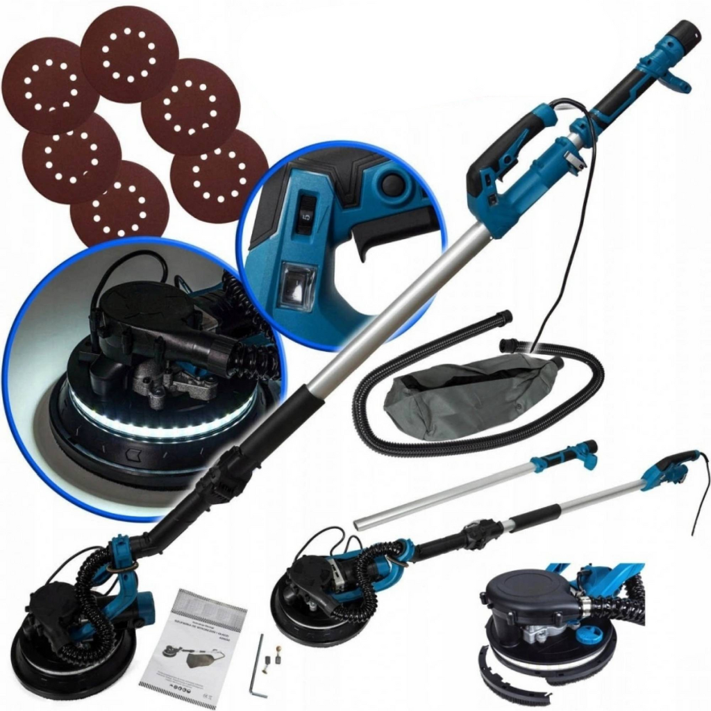 LED 360° a kontrola povrchu při broušení sádrokartonu