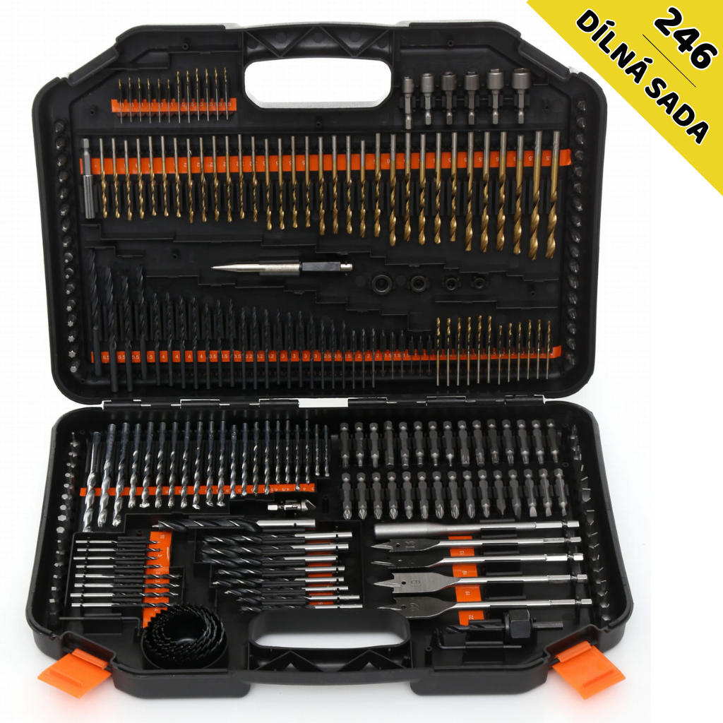 KRAFT&DELE KD999 – detail vrtáků do kovu, dřeva a betonu