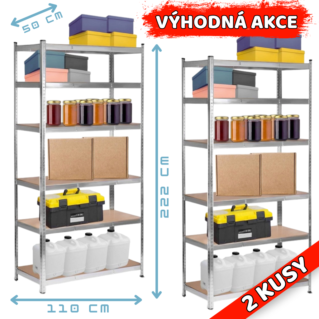 Regál XXLStorage Duo – přehledné ukládání