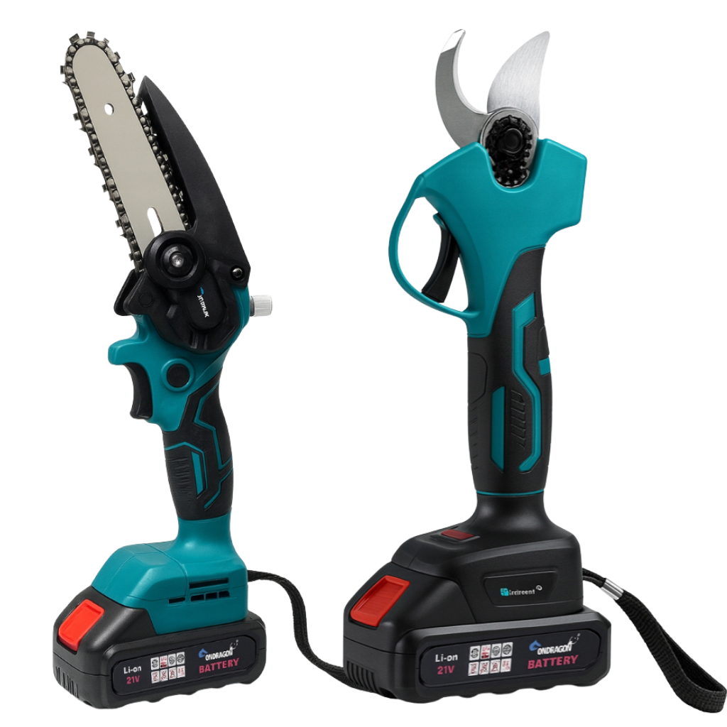 Detail – aku nůžky na větve