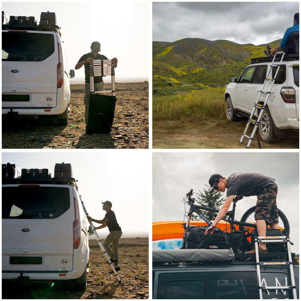 Hliníkový teleskopický žebřík 10 stupňů – použití v interiéru