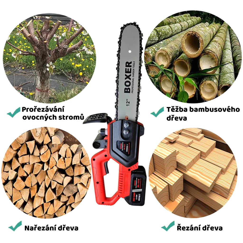 Aku řetězová pila HM113 – celkový pohled