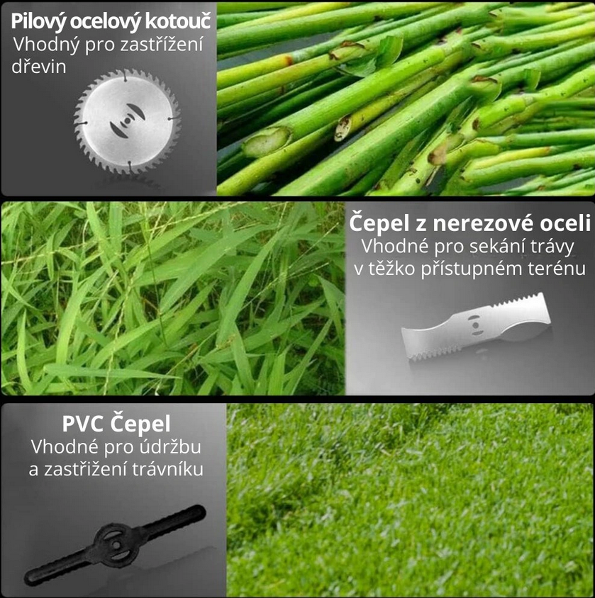 Příslušenství – čepele a kotouč