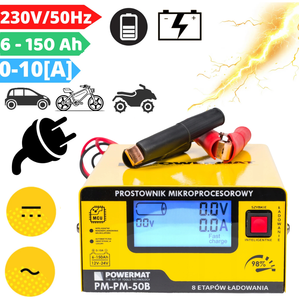 POWERMAT PM-PM-60B – nabíjení baterie v garáži
