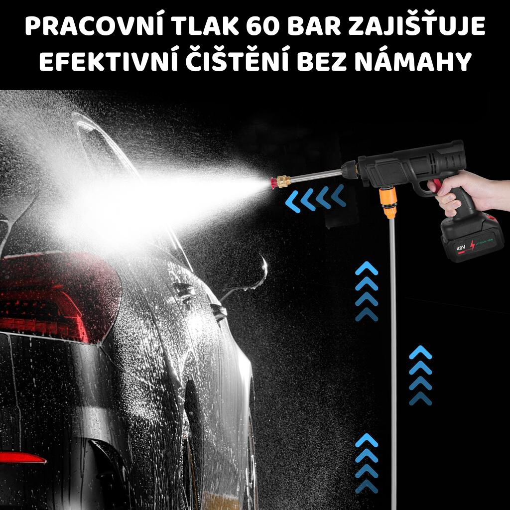 Aku tlaková myčka – v akci