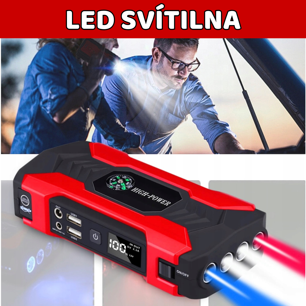 LED indikace stavu – jump start 800A