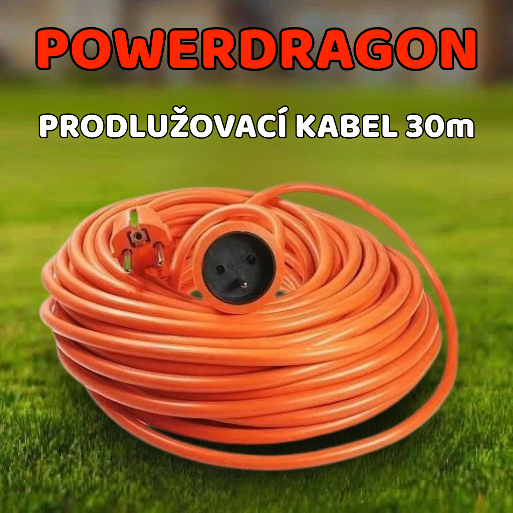 Prodlužovací kabel 30 m – balení