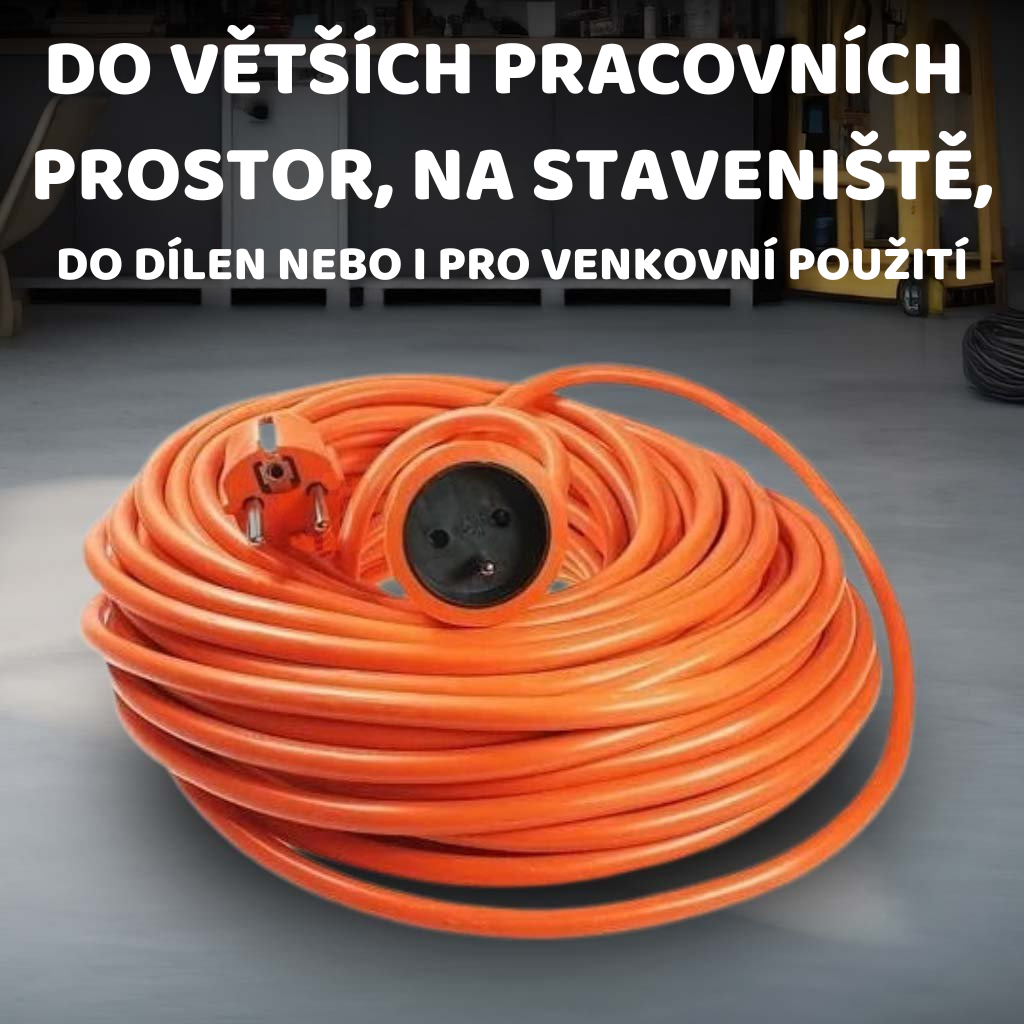 Prodlužovací kabel – detail zásuvky