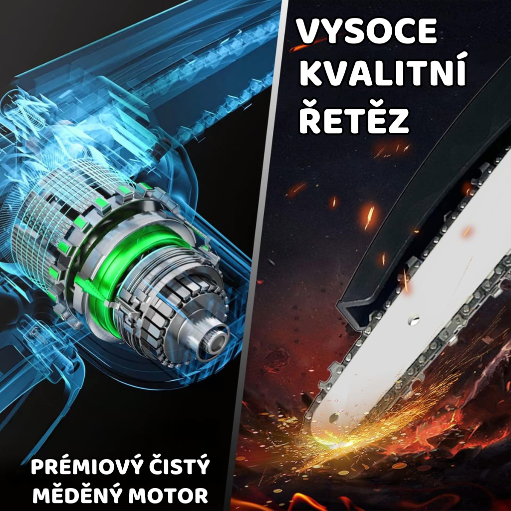 Aku pila Ondragon - obsah kufříku