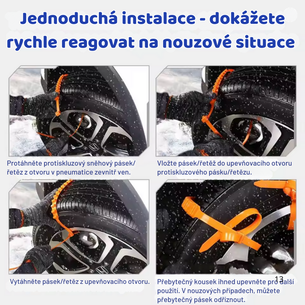 Sněhové pásky KD5931 – profil a záběrová část