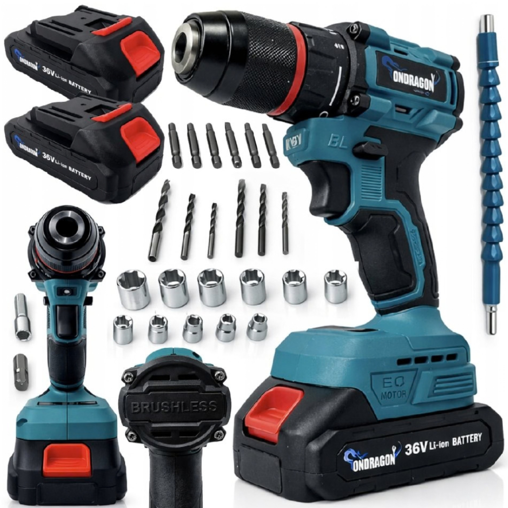 Aku vrtačka ONDRAGON v kufru