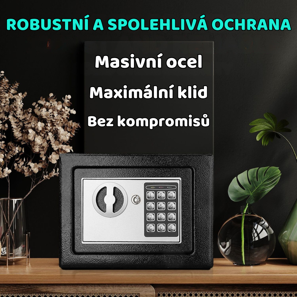 Vnitřní prostor trezoru s vložkou