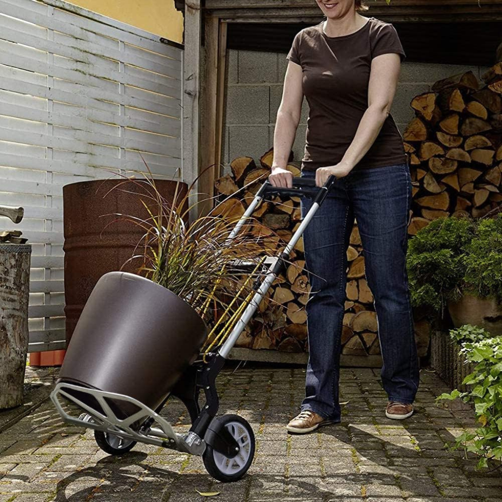 Přepravní ocelový rudl skládací Transport Profi – složený stav