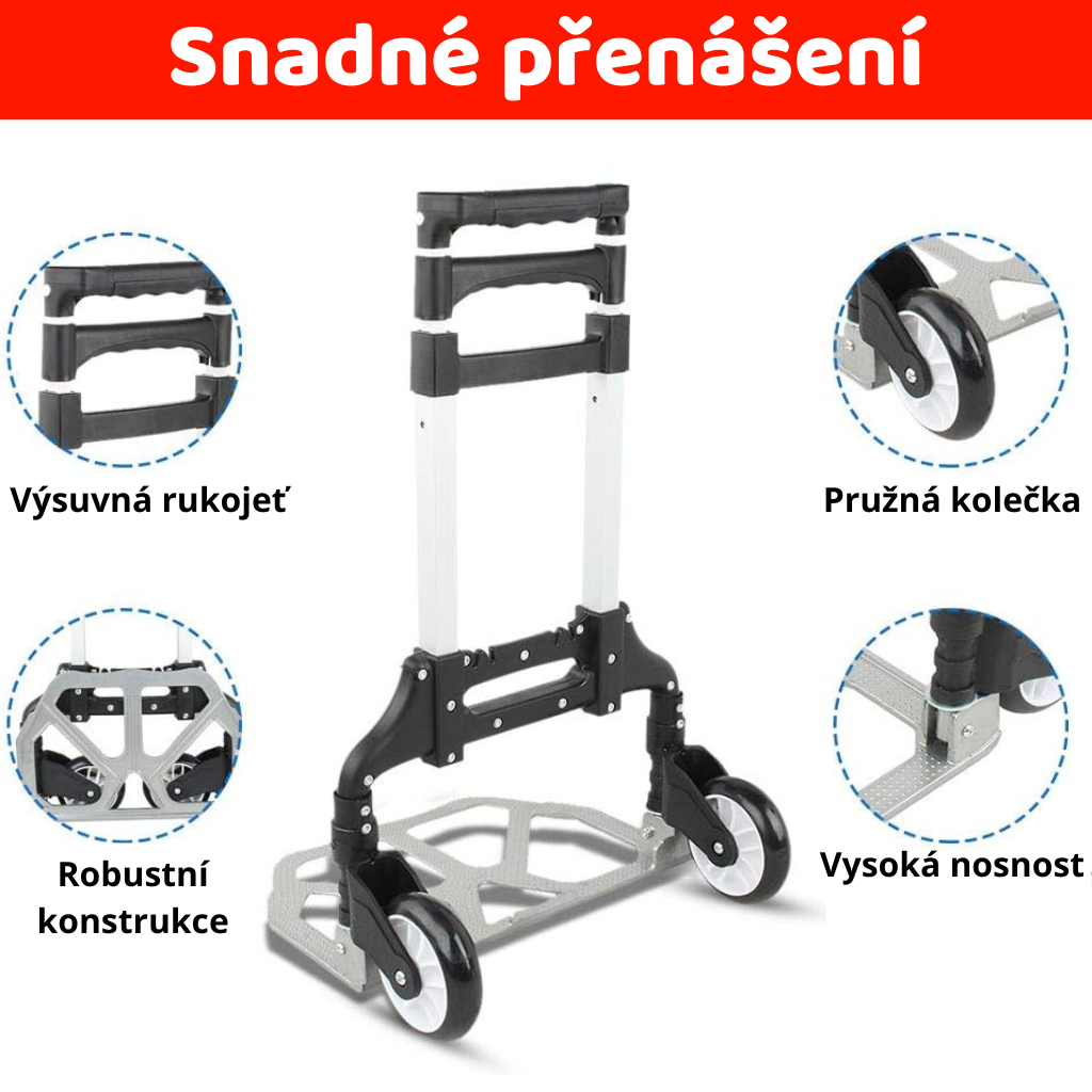 Přepravní ocelový rudl skládací Transport Profi – použití